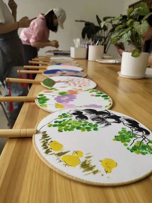 古木夕羊 | 兒童親子團扇繪畫